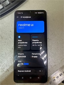 REALME NOTE 60X 3/64 ГБ 890000630546