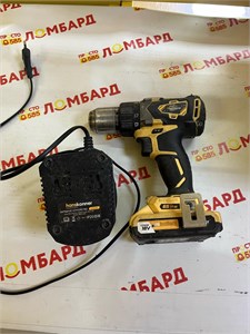 Аккумуляторная дрель-шуруповерт Hanskonner HCD1865BL 890000634532