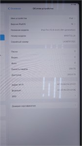 ПЛАНШЕТ Apple iPad Pro 12.9-inch (6th generation,2022) 256ГБ 890000640284