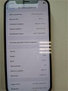 APPLE IPHONE 12 PRO 256GB 890000644717