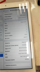 ПЛАНШЕТ APPLE IPAD AIR 2 16GB 890000663279